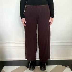 Vintage 1990's Jean Paul Gaultier chocolate brown mesh trousers. 🤎